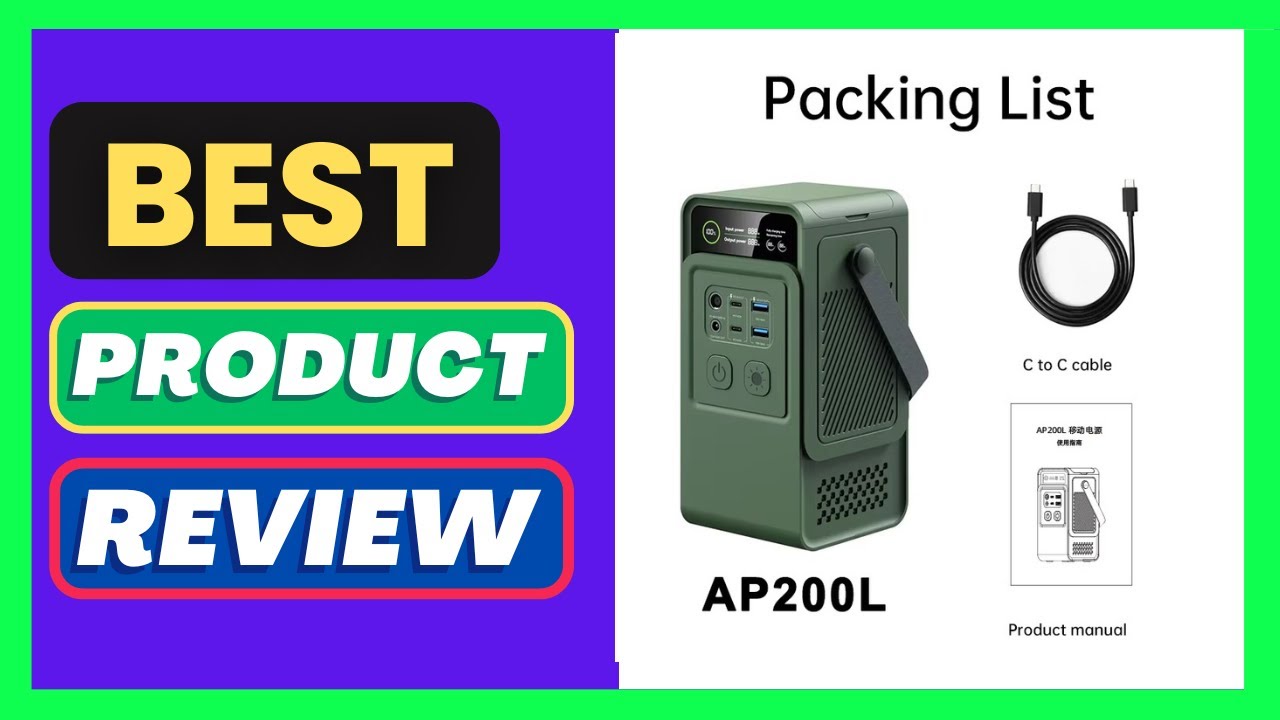 NEW 200W Portable Power Station 192Wh Power Bank 60000mAh