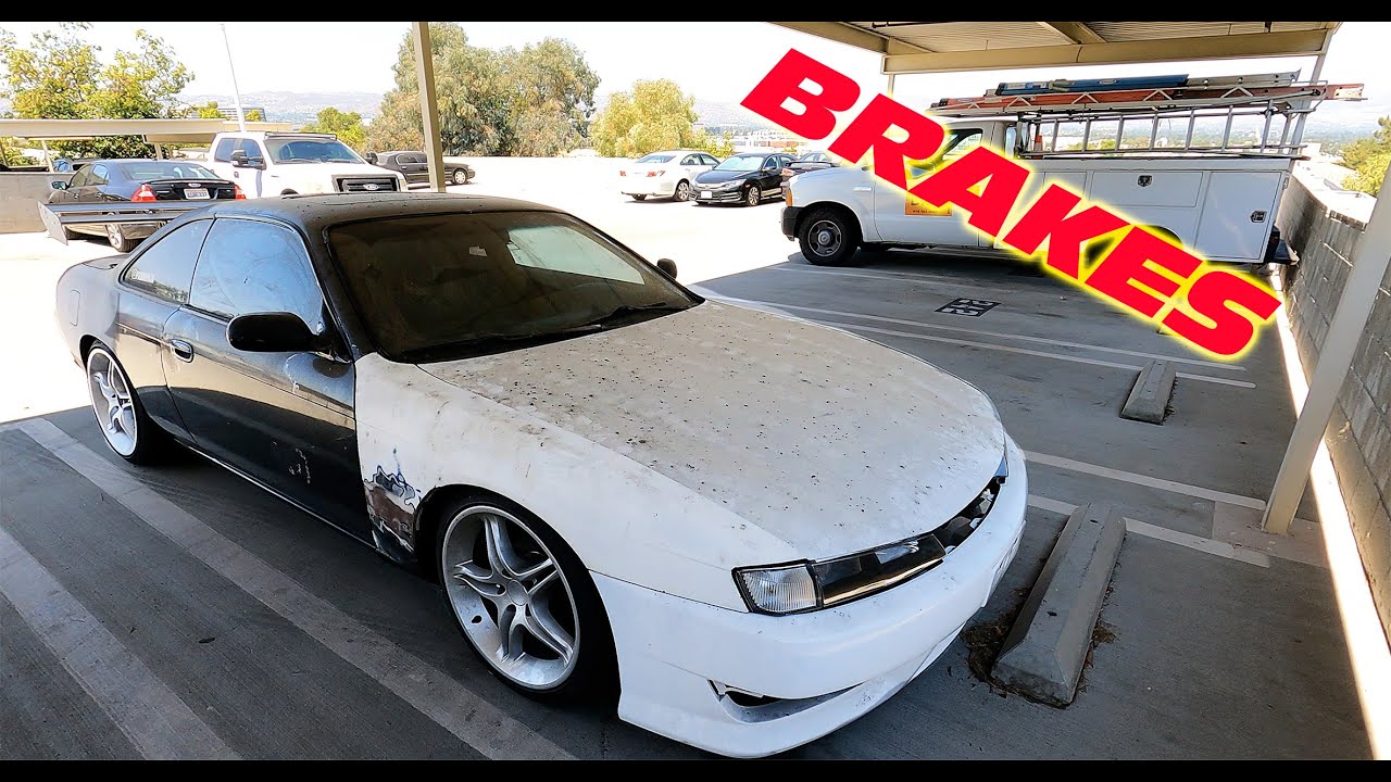 NISSAN 240SX S14 COMPLETE REAR BRAKE JOB: ROTORS, PADS, CALIPERS AND ...