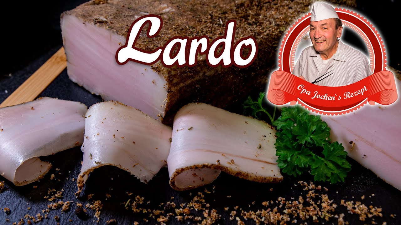 Lardo selber machen - italienischer gereifter Rückenspeck - Opa Jochens Rezept