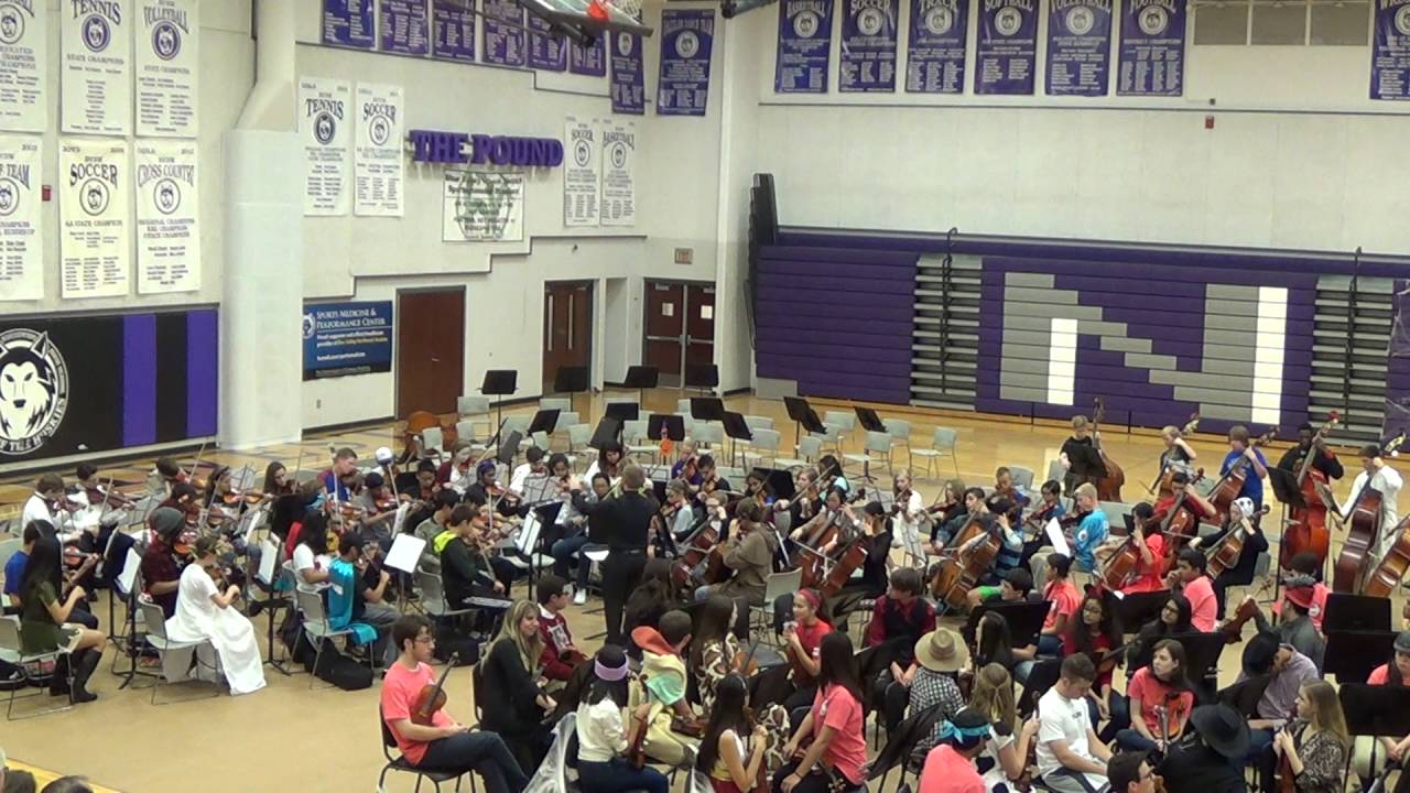 HMS 8th Grade Orchestra - "A La Medianoche" | Puerto Rican Carol, Arr. Lipton