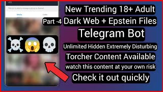 Epstein Files Telegram Bot | How to Access Dark Web &amp; Epstein Files Videos on Telegram | Dark Web |