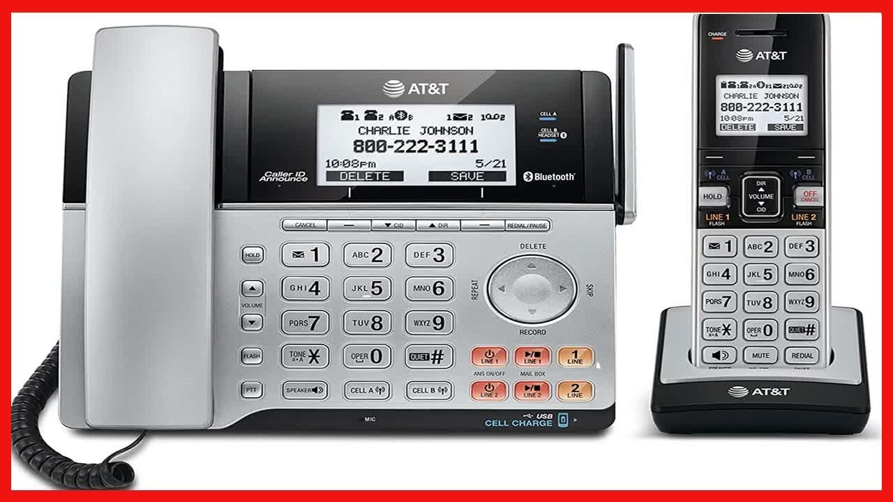 Great product -  AT&T TL86103 2-Line Corded/Cordless for Small Business with Answering Machine, 2-Ma