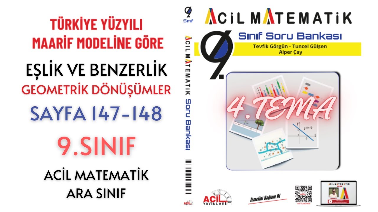 9.Sınıf Soru Bankası Geometrik Dönüşümler (Sayfa 147-148)