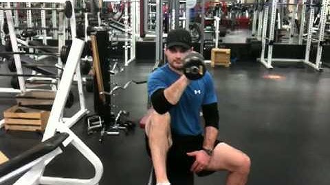 Dumbbell Seated External Shoulder Rotation