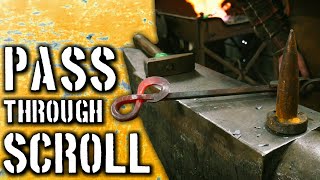 Forging a Pass Through for Scrollwork or Sculpture