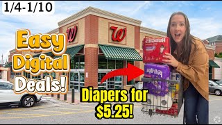 Walgreens Haul - Diapers for $5.25 each! Cheap Paper Products | Beginner Coupon Deals 1/4-1/10/26