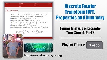 Discrete Fourier Transform (DFT) Properties and Summary
