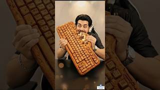 World’s Biggest Keyboard Cookie Dough 😱🍪 | Soft & Gooey! #crunchy  #sound #cookies #viralvideo screenshot 2