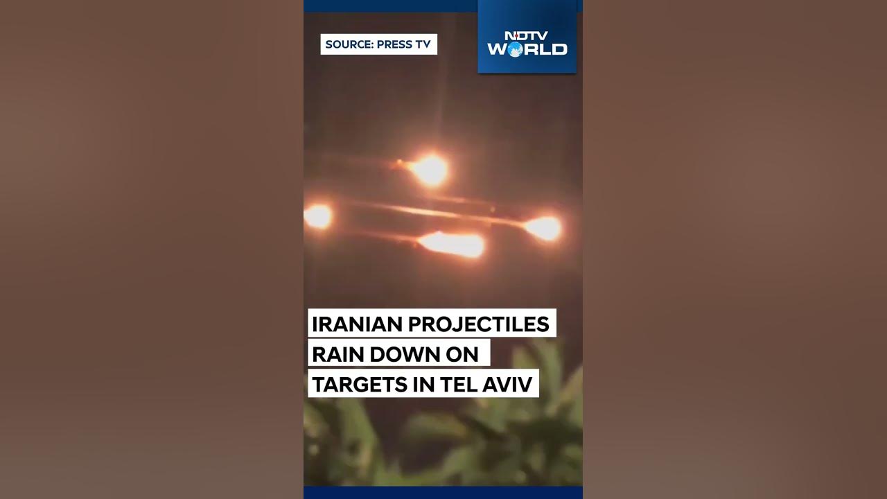 Iran Attacks Israel | Iranian Projectiles Rain Down On Targets In Tel Aviv