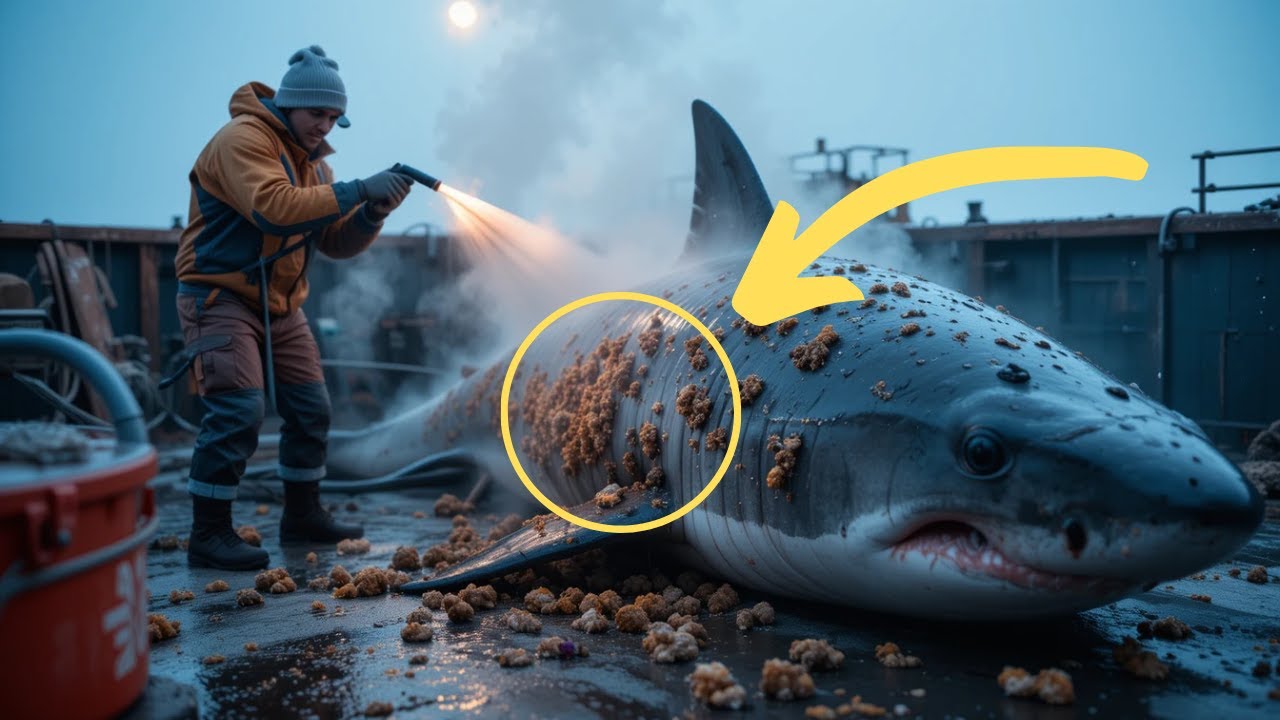 A Great White Shark, Injured by Millions of BARNACLES, Was Successfully ...