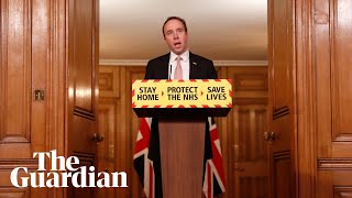 Health secretary Matt Hancock leads Downing Street coronavirus briefing – watch live