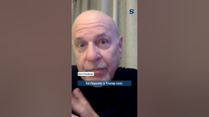 ALAN FRIEDMAN sui dazi americani: "L'EUROPA spera di trattare con TRUMP? Auguri"