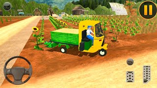 Tuk Tuk Auto Rickshaw Farming - Indian Farmer Driver Simulator - Android Gameplay screenshot 1