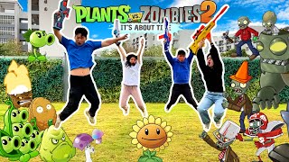 Plants Vs Zombies in Real Life：Save The Sunflower In The Game World.