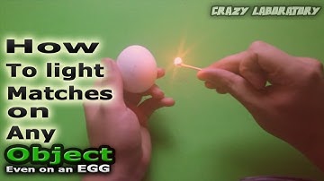 How to light a match on any surface - Matches lifehack