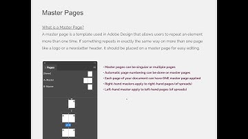 Master Pages & Text Variables / VIDEO 01
