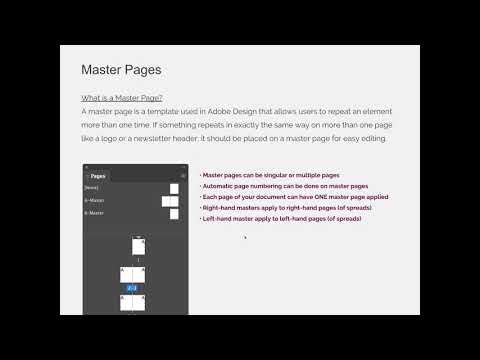 Master Pages & Text Variables / VIDEO 01