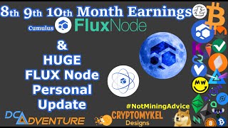 Node Update - 8th 9th 10th Months Node Earnings And Personal FLUXNode Updates!