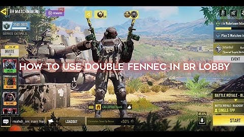 HOW TO EQUIP DOUBLE FENNEC IN BR LOBBY IN CALL OF DUTY MOBILE