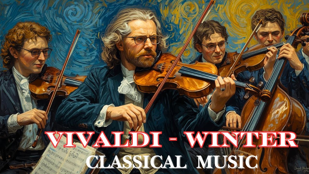 Vivaldi Winter - Classical Music in a snowy winter setting | Four Seasons for Work & Study