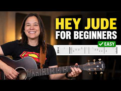 Hey Jude Guitar Lesson for Beginners | Easy Beatles Melody Tutorial