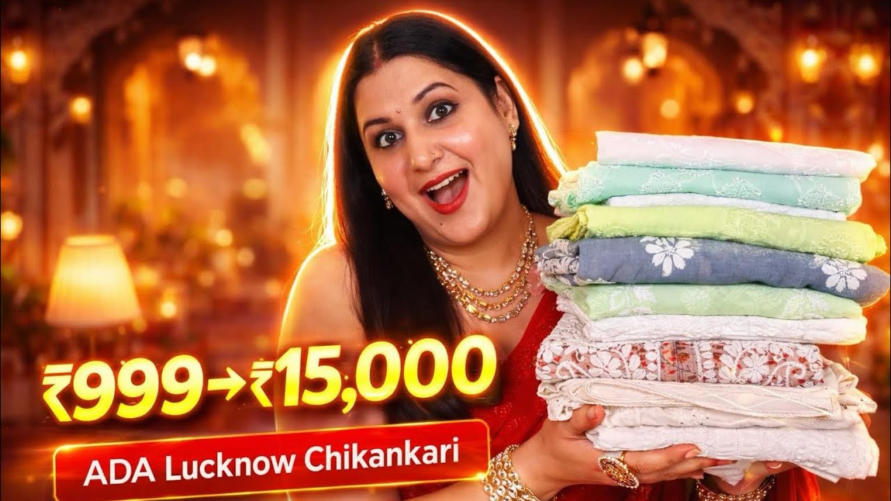 Chikankari HAUL 2026 ! ADA Lucknow Collection You Must See! 