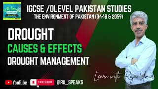 Teaser - Drought| Causes&Effects| Drought Management @RU_Speaks| #igcse| #Olevel| #pakistanstudies