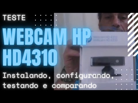 TESTANDO WEBCAM HP HD4310 - UNPACKING, INSTALANDO E TESTANDO