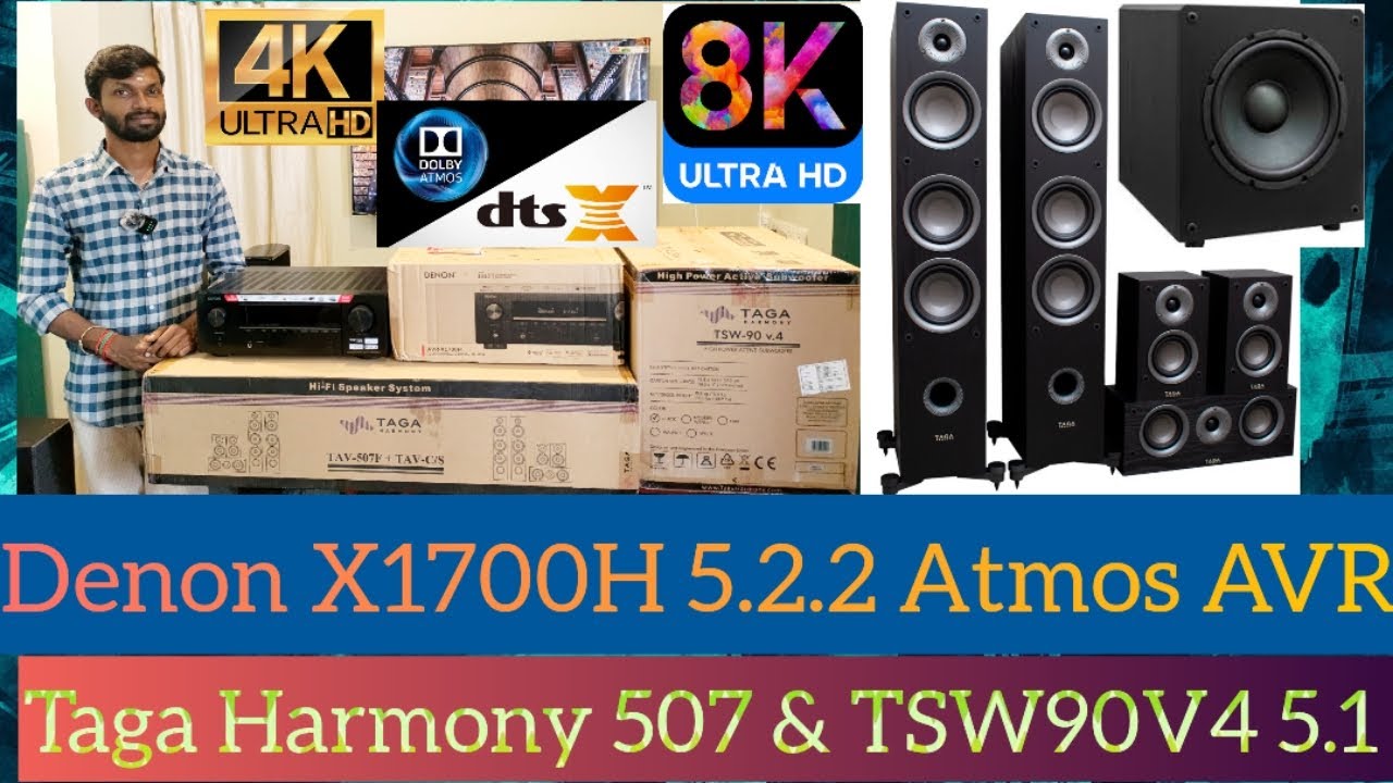 Denon X1700H & Taga Harmony 507 Home Theatre for Sale YouTube