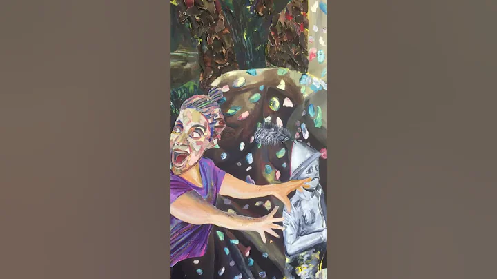 Video of Patrick Simkins' painting - Remember Who ...