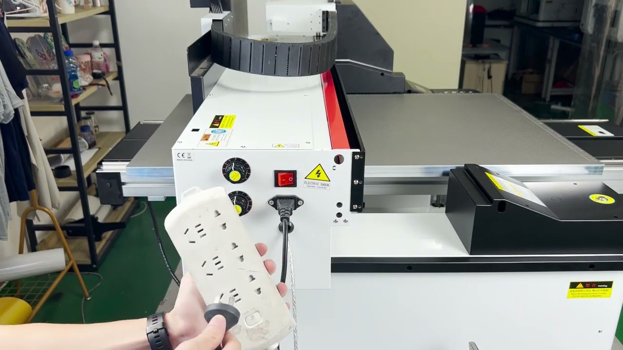 When you receive a  new 6090  UV printer , how to check it whether damage