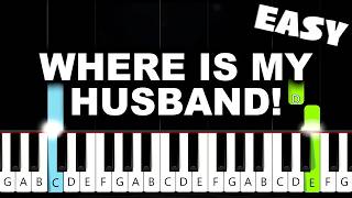 RAYE - WHERE IS MY HUSBAND! - EASY Piano Tutorial