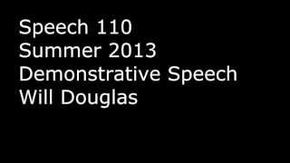 Speech 110 - Demonstrative Speech Video