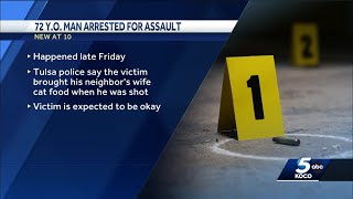 72-year-old man arrested after shooting, beating man in Tulsa