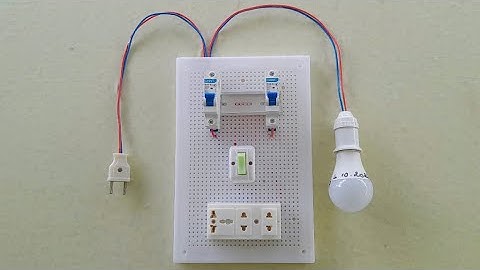 Lắp đặt mạch điện bảng điện - Cánh diều - Công nghệ 9