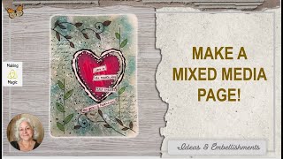 Mixed Media Junk Journal Page