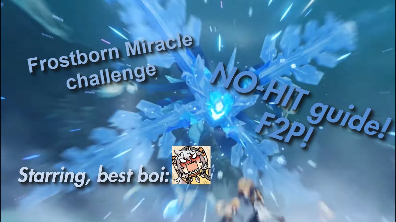 Frostborn Miracle challenge NO HIT guide! (F2P friendly - Razor DPS, Two supports - No food buffs)