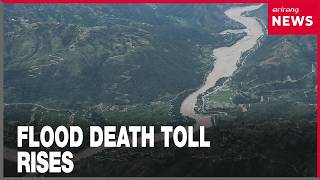 Nepal-China flood death toll tops 1,000; 9 Koreans still missing