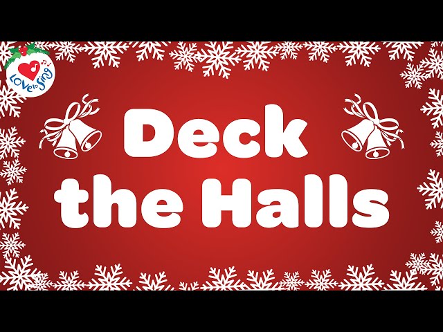 Deck the Halls with Lyrics Christmas Song u0026 Carol 🎄 Fa-la-la, la-la-la, la, la, la! class=