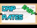 How to Calculate IV Drip Rates the EASY way!! (3 Step Method)