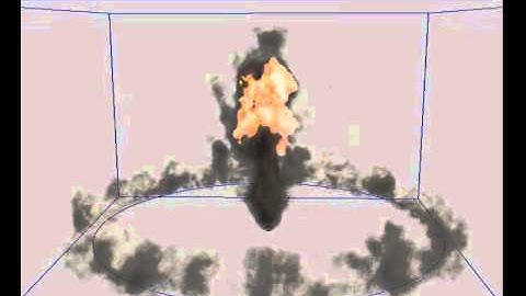 Maya fluid explosion playblast