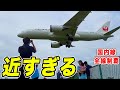 【異次元の圧】わずか30mの距離を飛行機が飛び交う！！もはや絶叫、とんでもない飛行機スポットの千里川土手を実況！！！！[国内線制覇 スピンオフ]