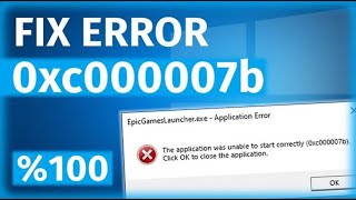 US How To Fix 0xc00007b Error Code The Best Method 2024 Windows 7 10 11 ...