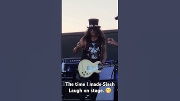 Thumbnail of The time I made Slash laugh on stage. #slash #concert #music #guitar #blues #rock #livemusic #laugh