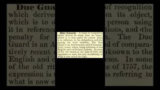 Due Guard: Encyclopedia of Freemasonry By Albert G. Mackey