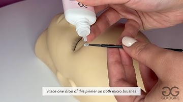 Top Primers for Eyelash Extensions by GladGirl | Application Tutorial