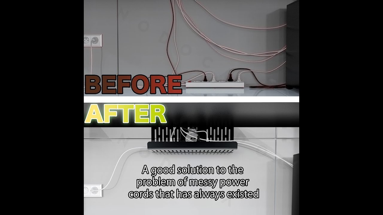 NODOCA No Drill Under Desk Cable Management Tray, 14'' Wire Management