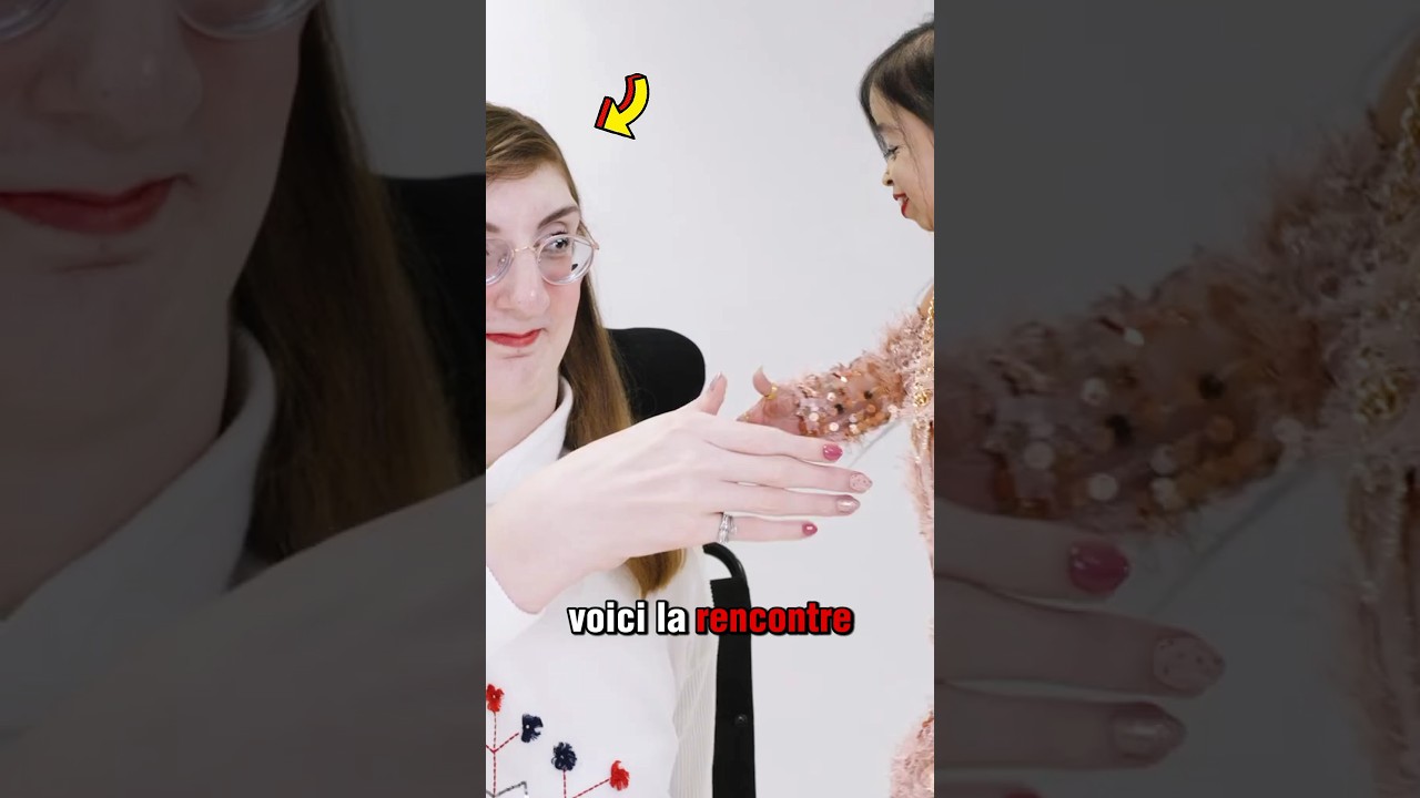 Rencontre entre la femme la plus petite et la plus grande du monde 😳! 