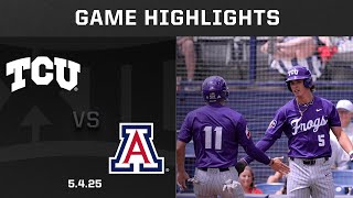TCU vs. Arizona (5.4.25) Highlights | 2025 Big 12 Baseball