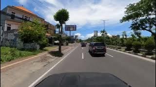 Driving in Bali : Sunset Road at 12.30 pm / Bali February 2024